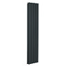 Metro Vertical Radiator - Anthracite - Double Panel (1600mm High) 354mm Wide