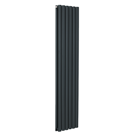 Metro Vertical Radiator - Anthracite - Double Panel (1600mm High) 354mm Wide