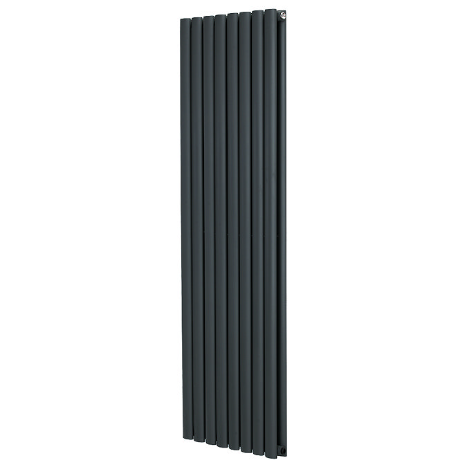 Metro Vertical Radiator - Anthracite - Double Panel (1600mm High) 472mm Wide