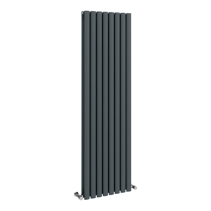 Metro Vertical Radiator - Anthracite - Double Panel (1600mm High) 472mm Wide