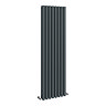 Metro Vertical Radiator - Anthracite - Double Panel (1600mm High) 472mm Wide