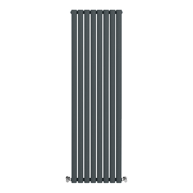 Metro Vertical Radiator - Anthracite - Double Panel (1600mm High) 472mm Wide