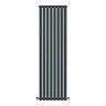 Metro Vertical Radiator - Anthracite - Double Panel (1600mm High) 472mm Wide