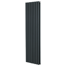 Metro Vertical Radiator - Anthracite - Double Panel (1600mm High) 472mm Wide