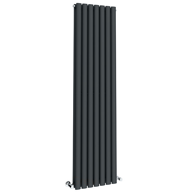 Metro Vertical Radiator - Anthracite - Double Panel (1600mm High)  Standard Large Image