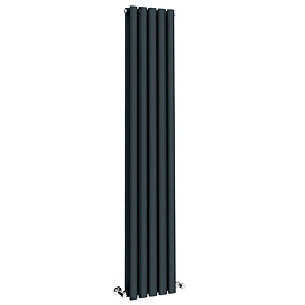 Metro Vertical Radiator - Anthracite - Double Panel (1600mm High) 295mm Wide