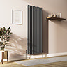 Metro Vertical Radiator - Anthracite - Double Panel (1600mm High) 590mm Wide