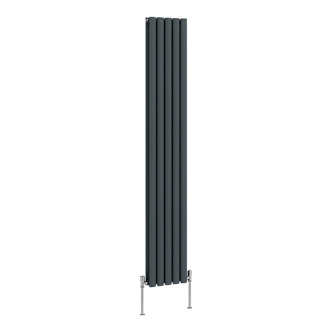 Metro Vertical Radiator - Anthracite - Double Panel (1800mm High) 295mm Wide