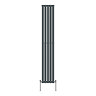 Metro Vertical Radiator - Anthracite - Double Panel (1800mm High) 295mm Wide