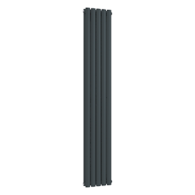 Metro Vertical Radiator - Anthracite - Double Panel (1800mm High) 295mm Wide