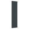 Metro Vertical Radiator - Anthracite - Double Panel (1800mm High) 413mm Wide