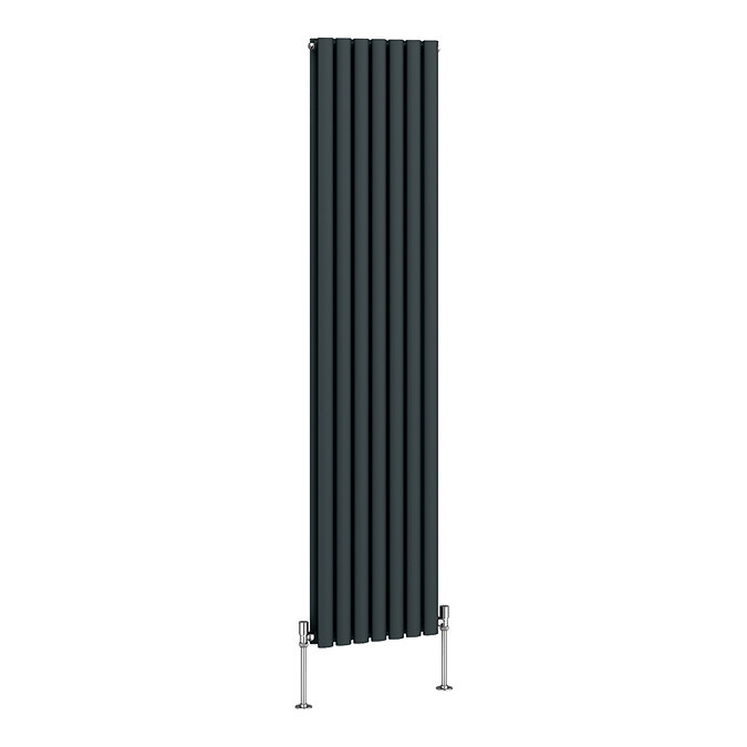 Metro Vertical Radiator - Anthracite - Double Panel (1800mm High) 413mm Wide