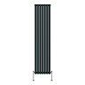 Metro Vertical Radiator - Anthracite - Double Panel (1800mm High) 413mm Wide