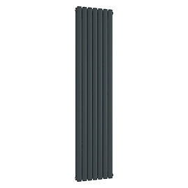Metro Vertical Radiator - Anthracite - Double Panel (1800mm High) 413mm Wide