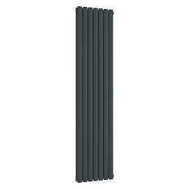 Metro Vertical Radiator - Anthracite - Double Panel (1800mm High) 413mm Wide