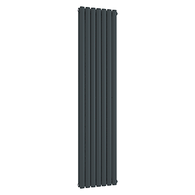 Metro Vertical Radiator - Anthracite - Double Panel (1800mm High) 413mm Wide