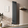 Metro Vertical Radiator - Anthracite - Double Panel (1800mm High) 413mm Wide