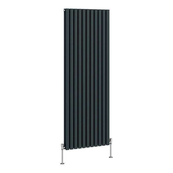 Metro Vertical Radiator - Anthracite - Double Panel (1800mm High) 649mm Wide