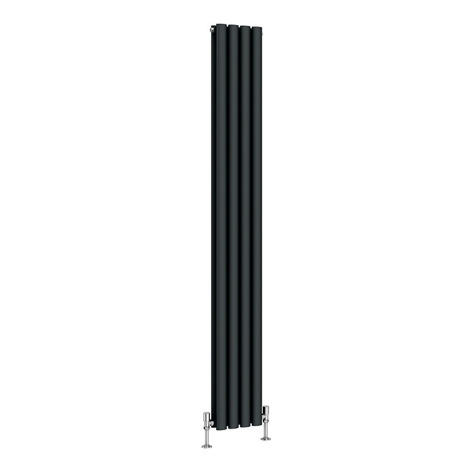 Metro Vertical Radiator - Anthracite - Double Panel (1800x236mm)