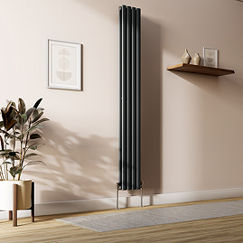 Metro Vertical Radiator - Anthracite - Double Panel (1800x236mm)