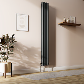 Metro Vertical Radiator - Anthracite - Double Panel (1800x236mm)