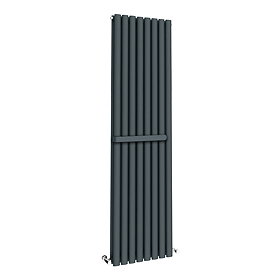 Metro Vertical Radiator - Anthracite - Double Panel (1800mm High) 472mm Wide with Rail
