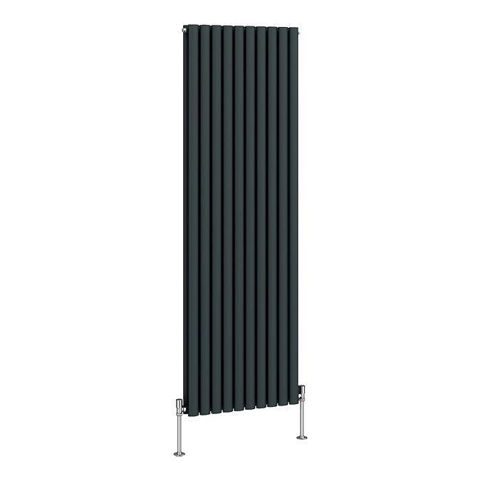 Metro Vertical Radiator - Anthracite - Double Panel (1800mm High) 590mm Wide
