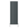 Metro Vertical Radiator - Anthracite - Double Panel (1800mm High) 590mm Wide
