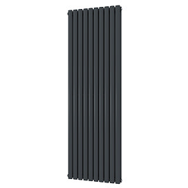Metro Vertical Radiator - Anthracite - Double Panel (1800mm High) 590mm Wide