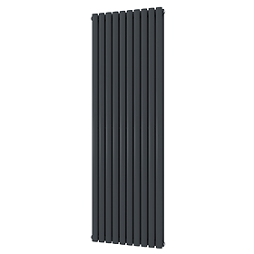 Metro Vertical Radiator - Anthracite - Double Panel (1800mm High) 590mm Wide