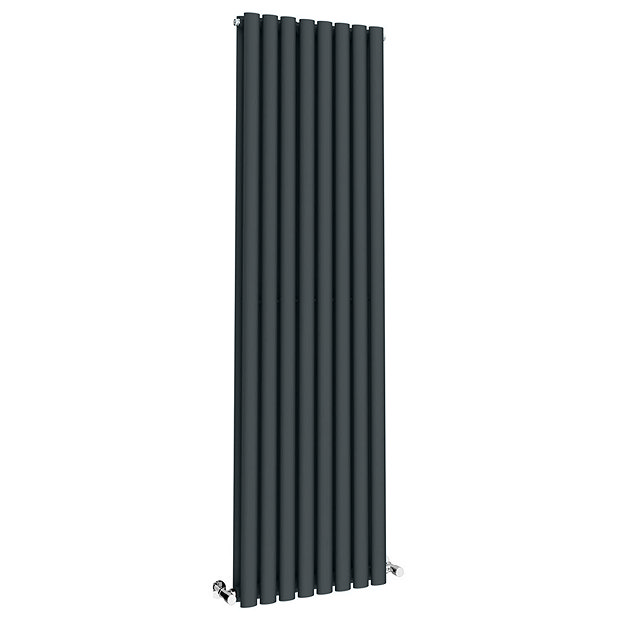 Metro Vertical Radiator - Anthracite - Double Panel (1800x354mm)