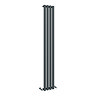 Metro Vertical Radiator - Anthracite - Single Panel (1600mm High) 236mm Wide