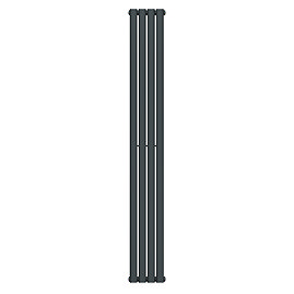 Metro Vertical Radiator - Anthracite - Single Panel (1600x236mm)