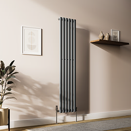 Metro Vertical Radiator - Anthracite - Single Panel (1600mm High) 354mm Wide