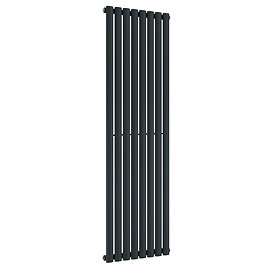 Metro Vertical Radiator - Anthracite - Single Panel (1600mm High) 472mm Wide