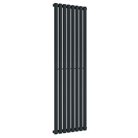 Metro Vertical Radiator - Anthracite - Single Panel (1600mm High) 472mm Wide