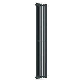 Metro Vertical Radiator - Anthracite - Single Panel (1800mm High) 295mm Wide