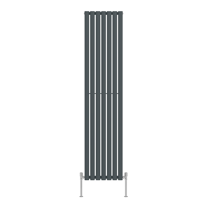 Metro Vertical Radiator - Anthracite - Single Panel (1800mm High) 413mm Wide