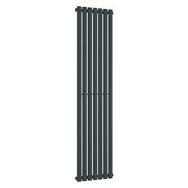 Metro Vertical Radiator - Anthracite - Single Panel (1800mm High) 413mm Wide