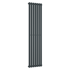 Metro Vertical Radiator - Anthracite - Single Panel (1800mm High) 413mm Wide