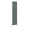 Metro Vertical Radiator - Anthracite - Single Panel (1800mm High) 413mm Wide