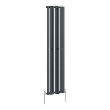 Metro Vertical Radiator - Anthracite - Single Panel (1800mm High) 413mm Wide