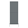 Metro Vertical Radiator - Anthracite - Single Panel (1800mm High) 649mm Wide