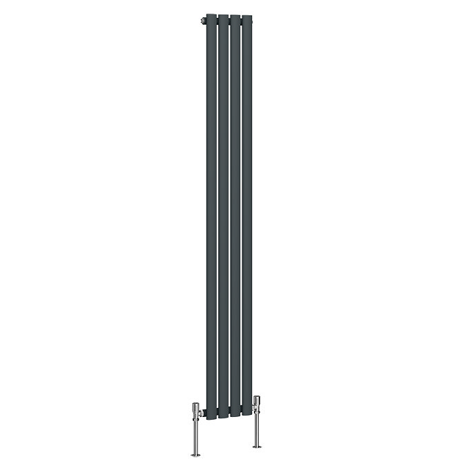 Metro Vertical Radiator - Anthracite - Single Panel (1800mm High) 236mm Wide