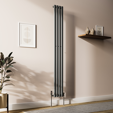 Metro Vertical Radiator - Anthracite - Single Panel (1800x236mm)