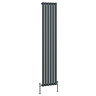 Metro Vertical Radiator - Anthracite - Single Panel (1800mm High) 354mm Wide