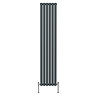 Metro Vertical Radiator - Anthracite - Single Panel (1800mm High) 354mm Wide