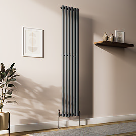 Metro Vertical Radiator - Anthracite - Single Panel (1800mm High) 354mm Wide
