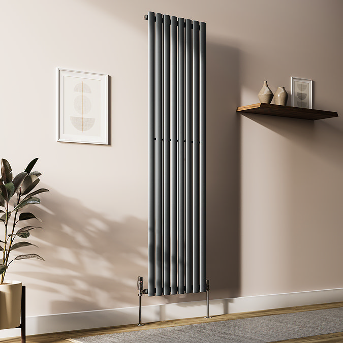 Metro Vertical Radiator - Anthracite - Single Panel (1800mm High) 472mm Wide