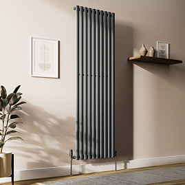 Metro Vertical Radiator - Anthracite - Single Panel (1800mm High) 590mm Wide
